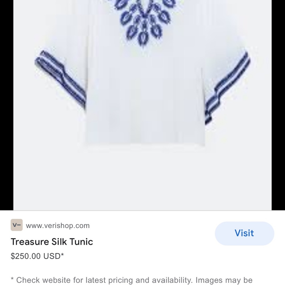 As By Df Treasure Silk Boho Tunic Top Sz M - image 6